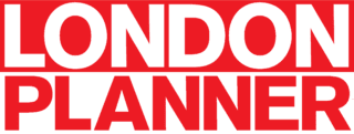 London Planner Logo red block capital letters
