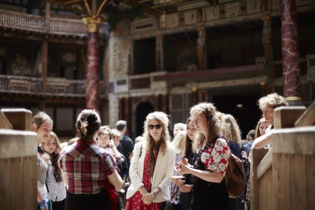 Visitors at Shakespeare's Globe