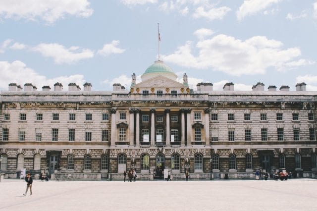 Grand exterior of Somerset House, London