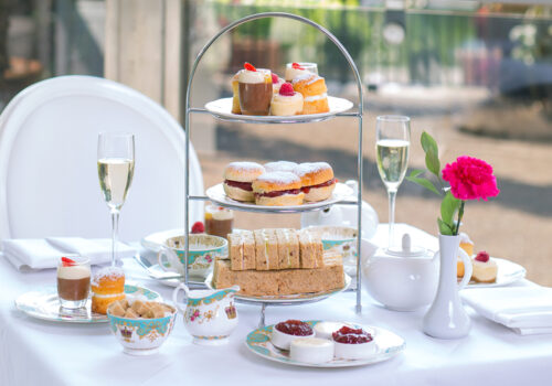 The Pavilion Restaurant and Tea Room. Situated opposite the sunken garden, afternoon tea on the terrace at Kensington Palace.