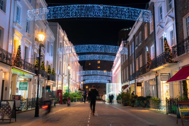 Belgravia - Motcomb Street 2020 Christmas Lights