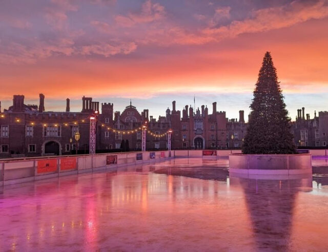 Hampton Court Palace ice rink by Jake Darling