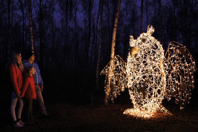 WWT ILLUMINATURE OWL APPEARING AT WWT LONDON WETLAND CENTRE, BARNES THIS AUTUMN