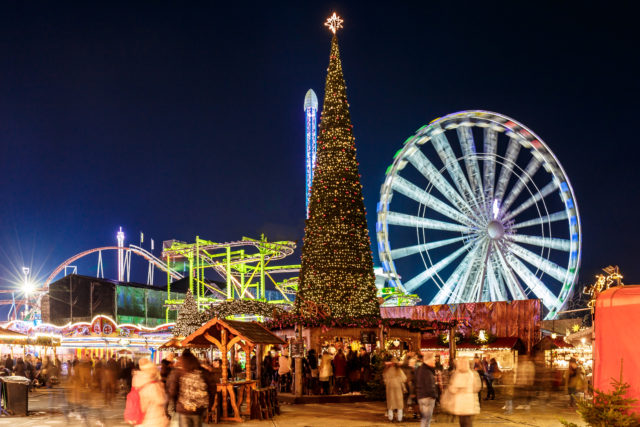 Christmas,Fair,In,Hyde,Park,In,2016,,London