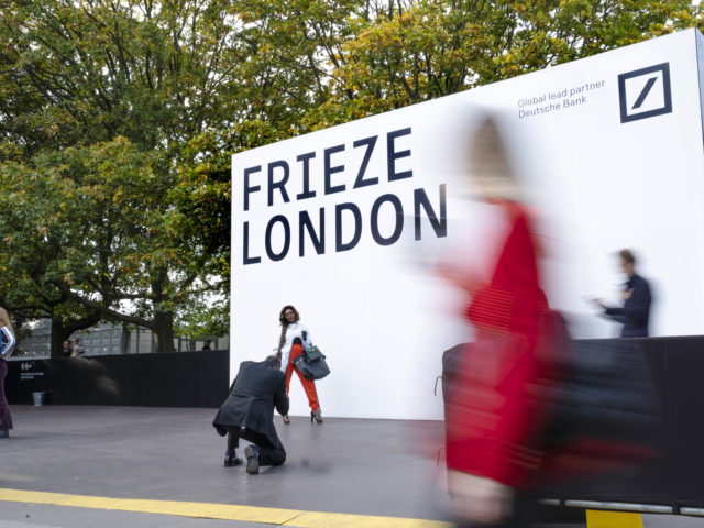 Frieze Art Fair in Regents Park, London. Photo by Linda Nylind for Frieze. 17/10/2021.