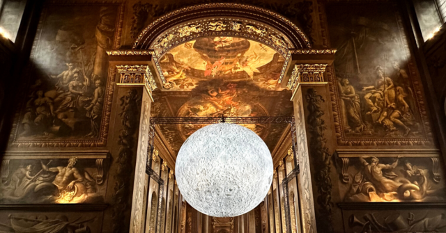 Museum of the Moon in the Painted Hall at Old Royal Naval College © Amy Hughes