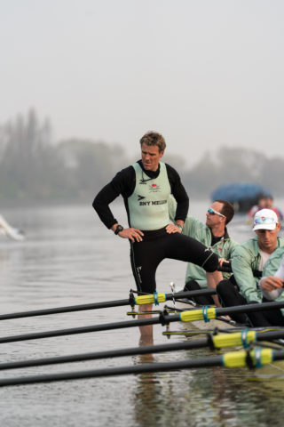 James Cracknell, Olympic Gold Medalist, training for the race with the Cambridge Blue Boat, pictured in 2019 © Shutterstock