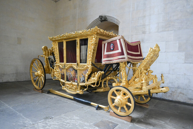 ©UK Parliament/Jessica Taylor The State Coach is over 300 years old and was historically used by Speakers to attend the coronation of a monarch.