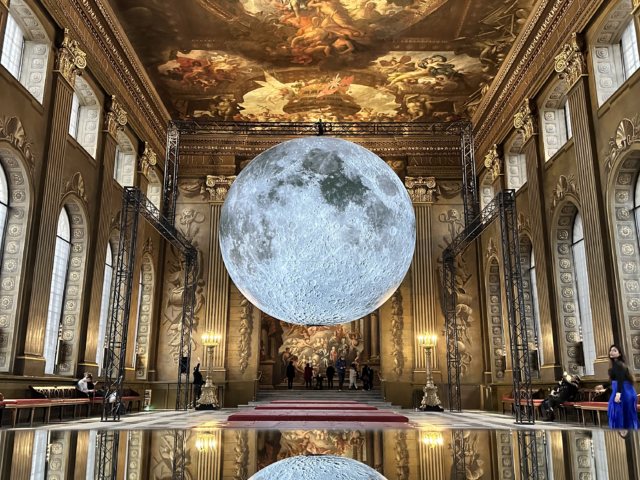 Museum of the Moon at the Painted Hall at the Old Royal Naval College © Amy Hughes