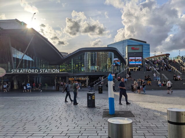 Westfield Stratford shopping centre and station