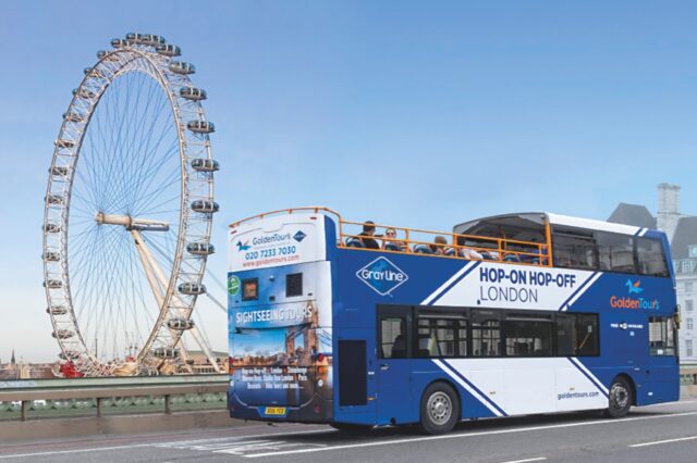 Golden Tours bus
