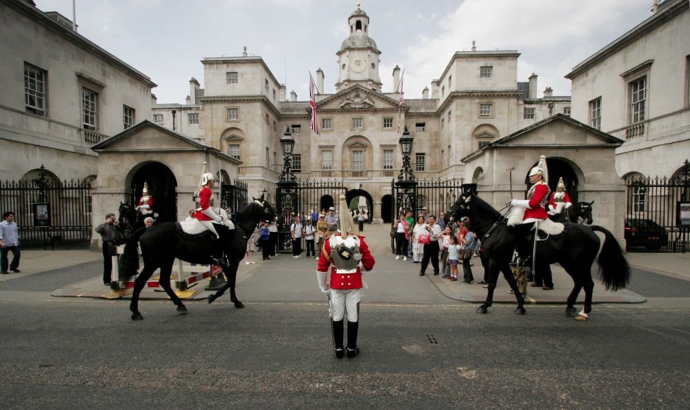 Life Guard Dutymen change on Whitehall