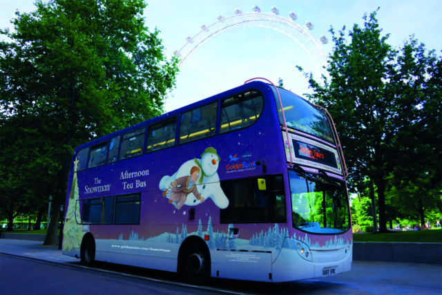Step Into Christmas Magic on The Snowman™ Afternoon Tea Bus
