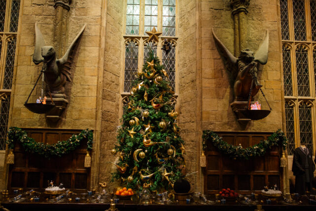 Christmas Dress in the Great Halll at Harry Potter Studio Tours