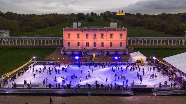 Drone Photography of the Queens House Ice Rink 