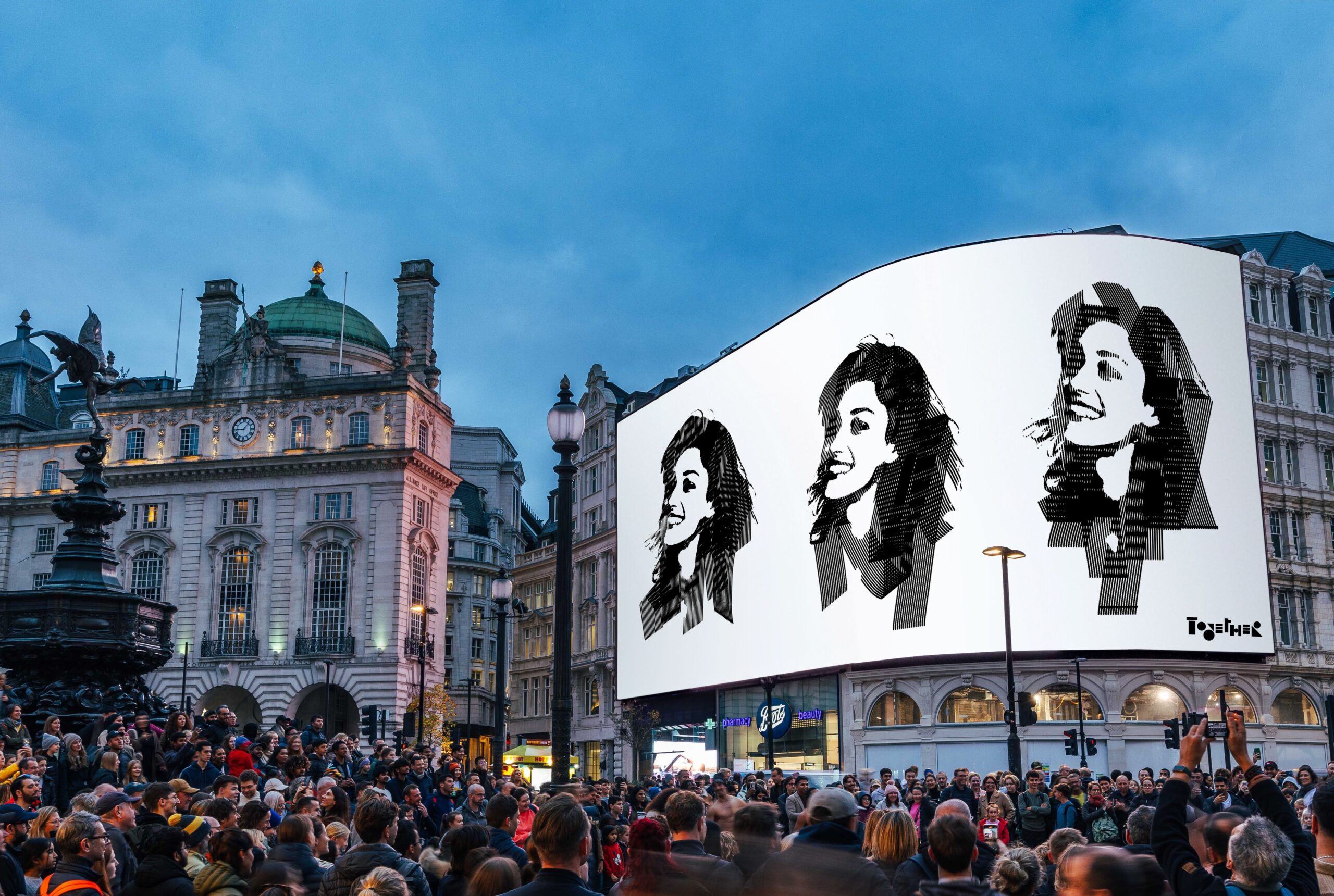 Create Art ‘TOGETHER’ Under the Piccadilly Lights
