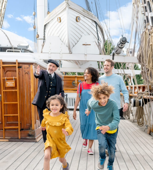 Family at the Cutty Sark
